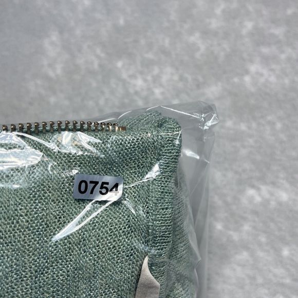 Soft Surroundings Sweater Womens Size Medium Green Sage 1/2 Zip Pullover - Picture 13 of 13